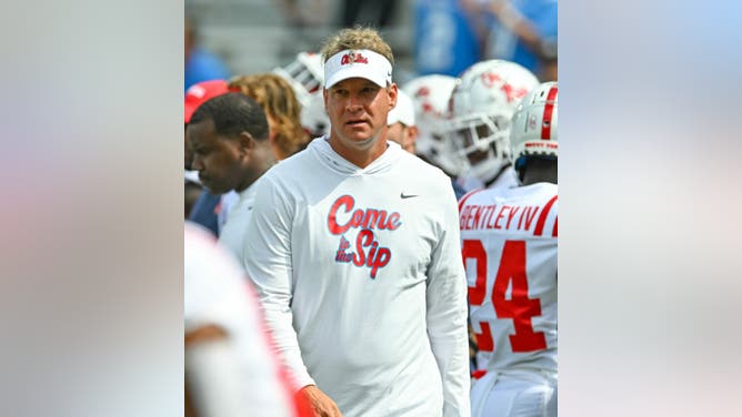 Ole Miss coach Lane Kiffin admits he held back against Georgia Tech. (Photo by Rich von Biberstein/Icon Sportswire via Getty Images)