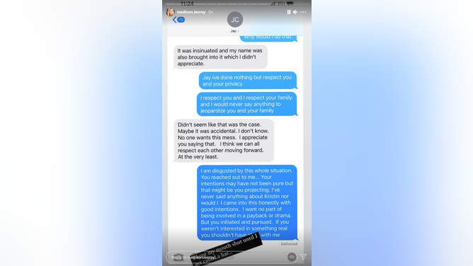 Madison LeCroy Jay Cutler texts - 2