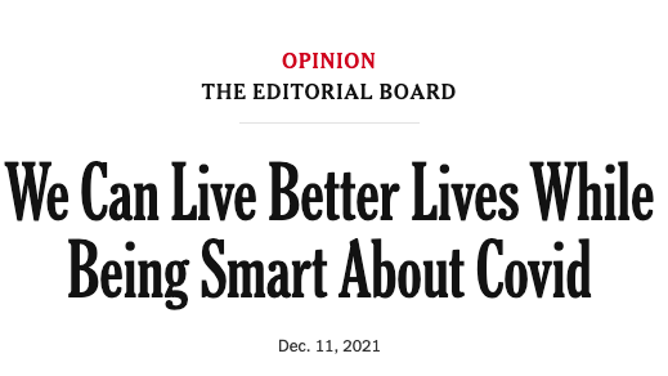 NY Times COVID editorial paralyzed