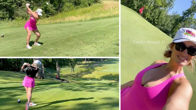 Paige Spiranac golfing Chicago