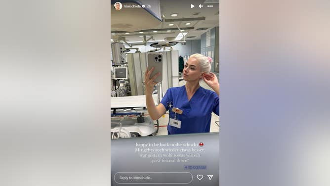 Paige Spiranac of ER Nurses Kim Schiele
