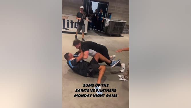 Panthers Saints Fan Fight