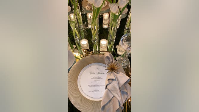 Paulina Gretzky wedding Family Night menu