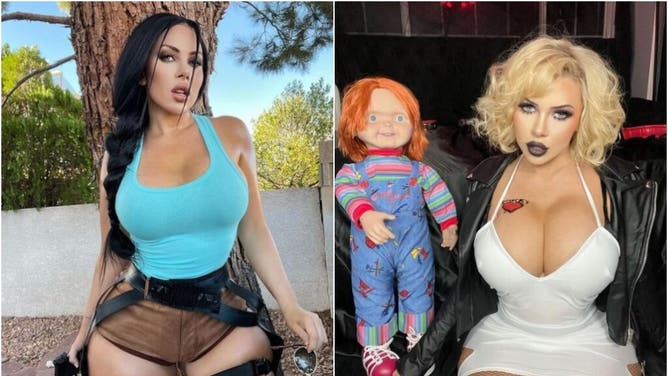 Playboy model Amanda Nicole Martin Halloween costume