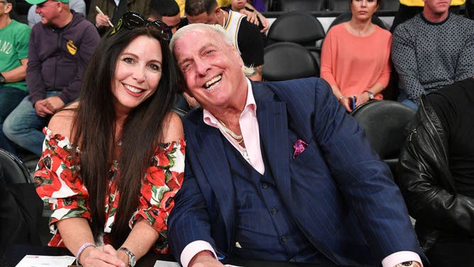 Celebrities At The Los Angeles Lakers Game