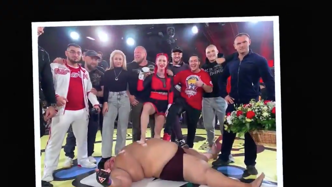 Russia man vs. woman MMA fight