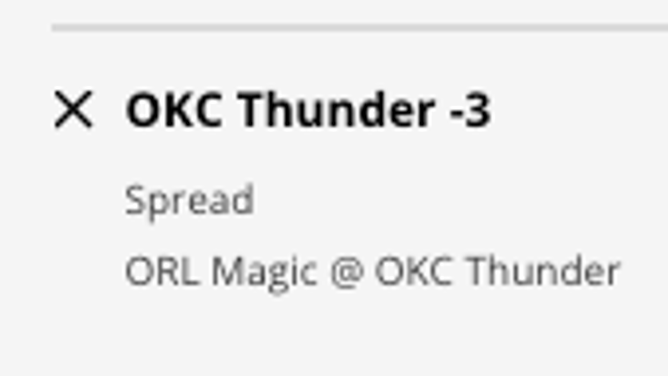 The Oklahoma City Thunder's odds vs. the Orlando Magic from DraftKings Sportsbook as of Tuesday, November 1st at 8:45 a.m. ET.