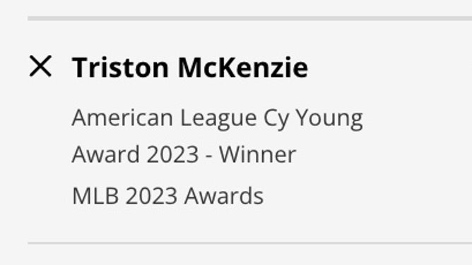 Guardians RHP Triston McKenzie's odds to win the 2023 AL Cy Young from DraftKings Sportsbook as of Saturday, Feb. 25th at 4 p.m. ET.