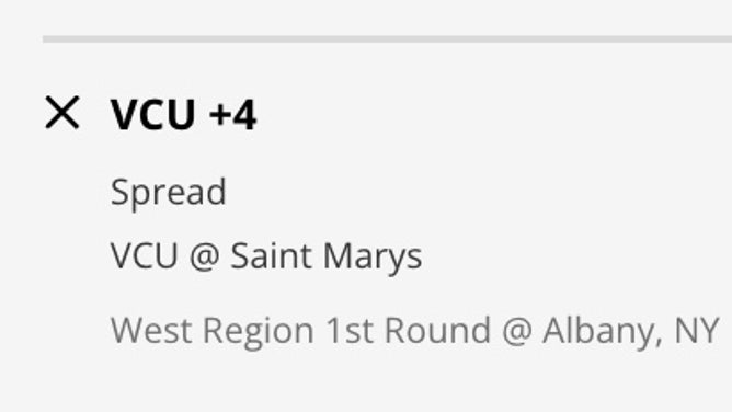 VCU Rams' odds vs. the Saint Mary's Gaels in the 2023 NCAA Tournament from DraftKings Sportsbook as of Thursday, March 16th at 10:50 a.m. ET.