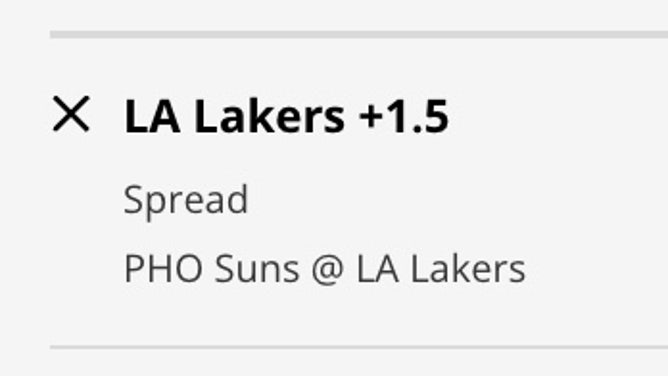 The Los Angeles Lakers' odds vs. the Phoenix Suns from DraftKings Sportsbook as of Wednesday, March 22 at 1:15 a.m. ET.