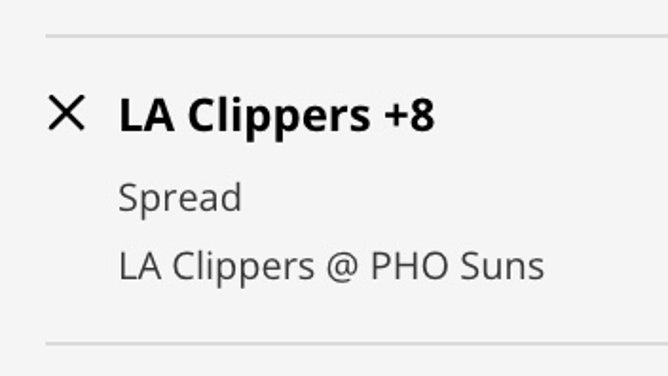 The LA Clippers' odds at the Phoenix Suns in Game 2 of their NBA Western Conference 1st-round playoff series at DraftKings.