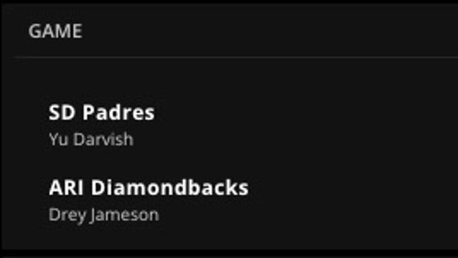 Betting odds for the Padres at the Diamondbacks Sunday, April 23rd from DraftKings Sportsbook.