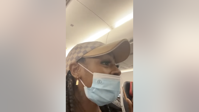 Sha'Carri Richardson during plane altercation