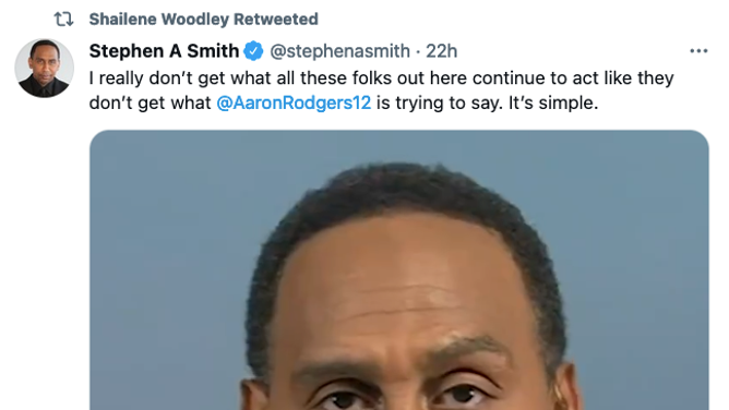 Shailene Woodley Stephen A smith retweet