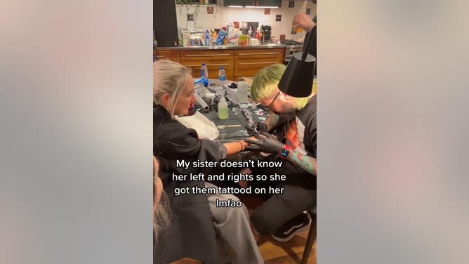 Sister Left and Right Tattoo TikTok