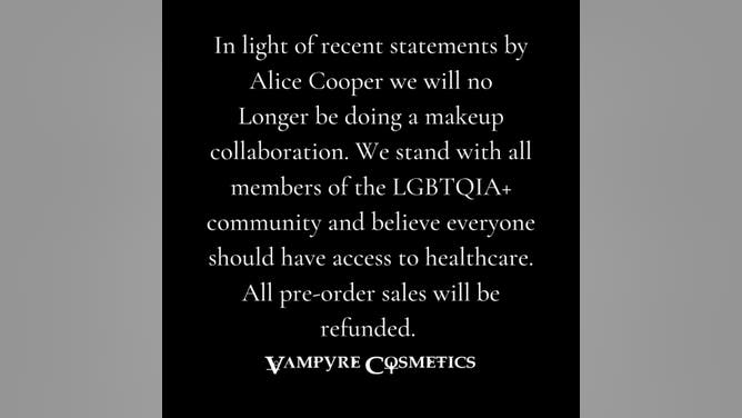 Makeup Brand Drops Alice Cooper After He Slams Transgenderism, Woke Ideology