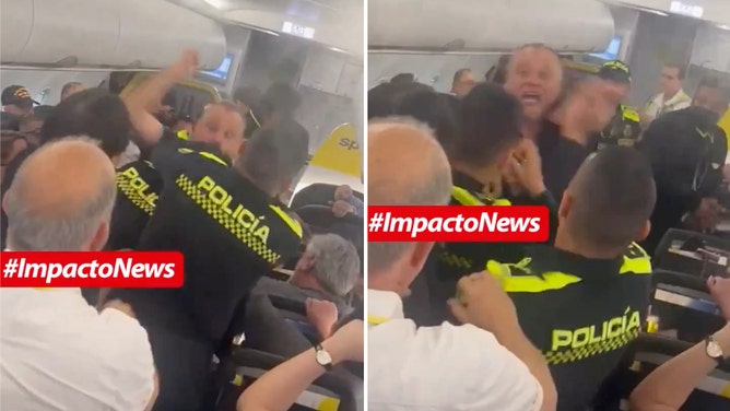 Spirit-passenger-attacks-police