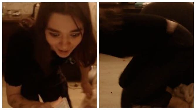 Twitch Streamer Dives On Bed After Realizing She Left Her Sex Toy Out