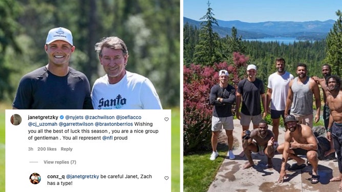 Zach Wilson Wayne Gretzky Janet Gretzky copy