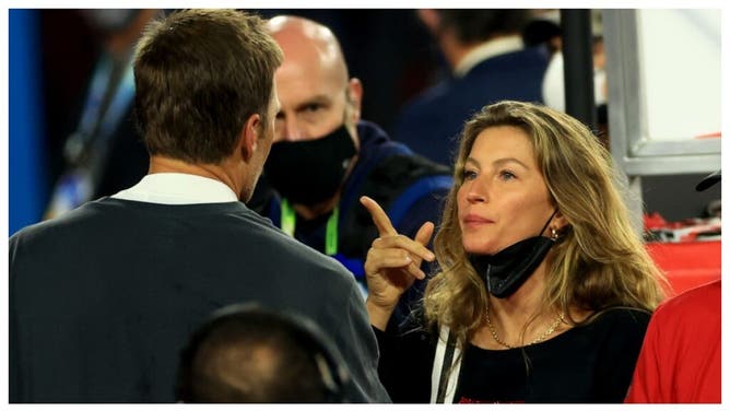 Tom Brady and Gisele.