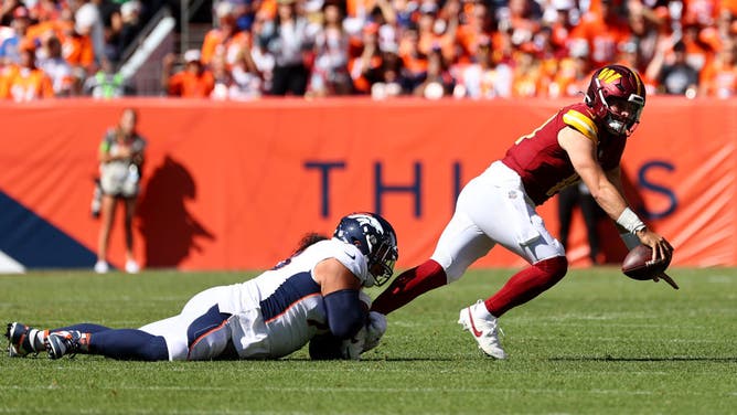 Sam Howell has been so bad taking sacks even the Denver Broncos got to him often.