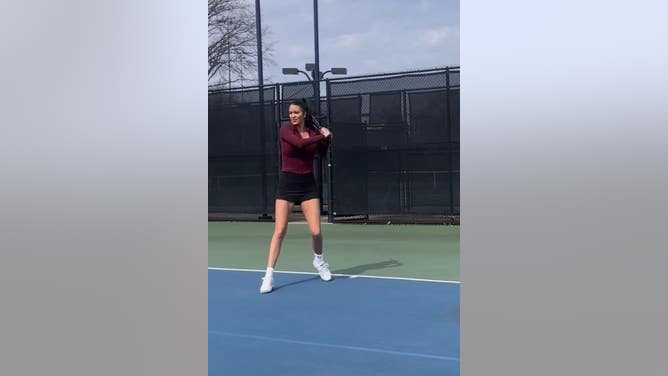 Rachel Stuhlmann Shows Off Her 'Great Rack-et'