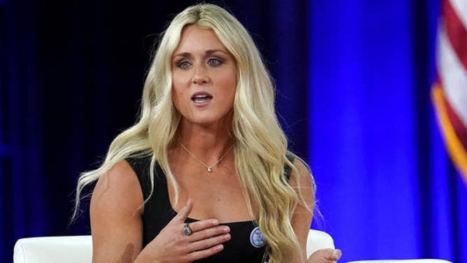 SEC champion swimmer Riley Gaines speaks during the general session at the Conservative Political Action Conference (CPAC) in Dallas, Texas, U.S., August 6, 2022.