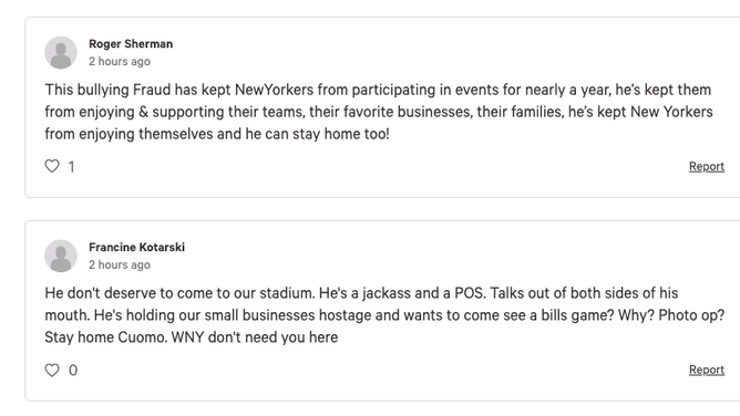 Cuomo Bills game - 2