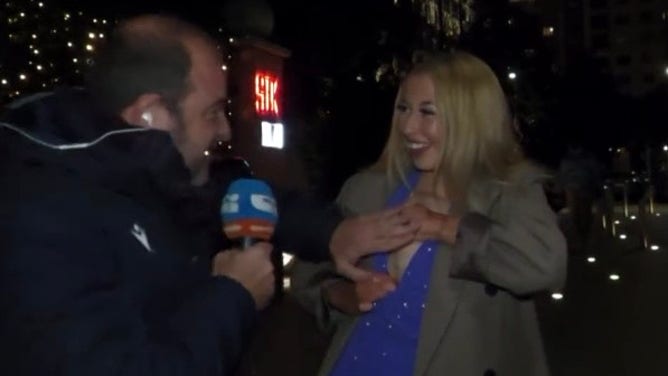 Soccer fan wants to show boobs.