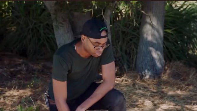 Marshawn Lynch puts crew through intense beach workout.