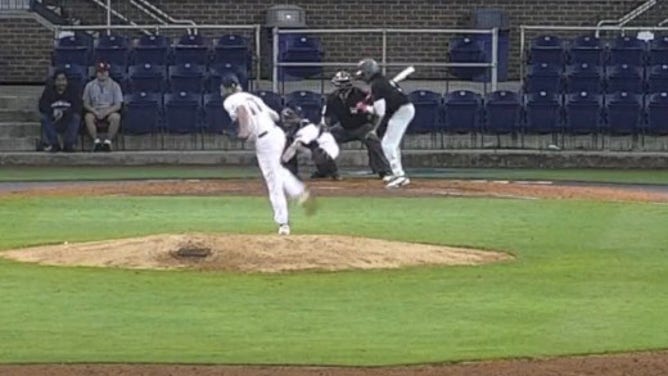 College umpire with the greatest Strike 3 ever.