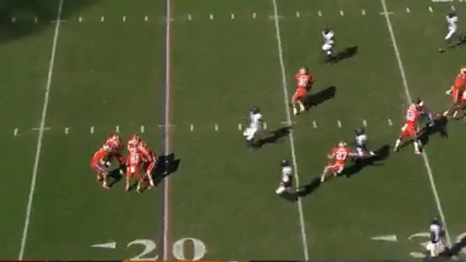 Clemson runs bizarre trick play that backfires against South Carolina.