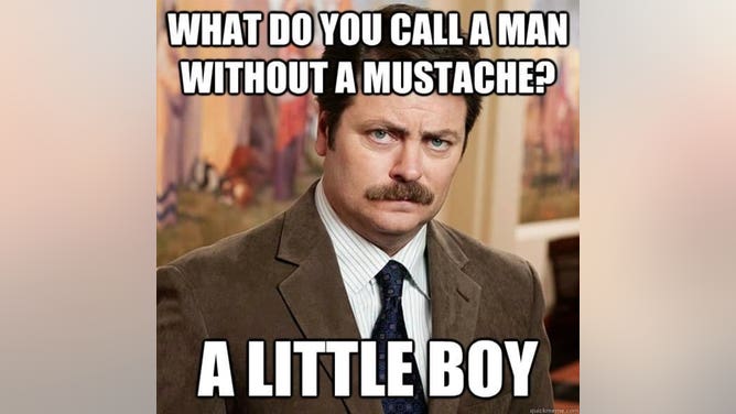 A serious looking man with a mustache
