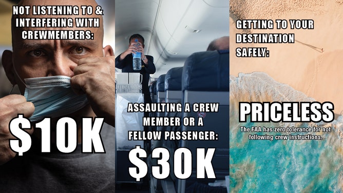 FAA fines for passenger behavior / via FAA
