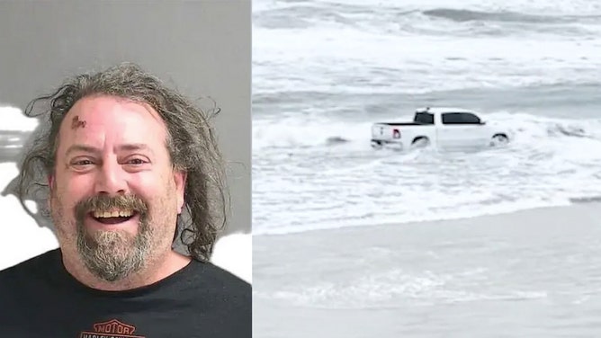 Florida Man Truck ocean