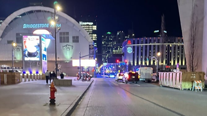 Outside Bridgestone Arena Where The SEC Tournament is held