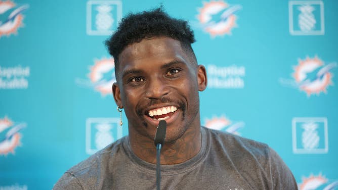 Police responded to alleged domestic dispute at Tyreek Hill's house. (Photo by Alex Grimm/Getty Images)