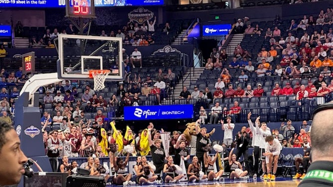 Mississippi State fans in banana costumes
