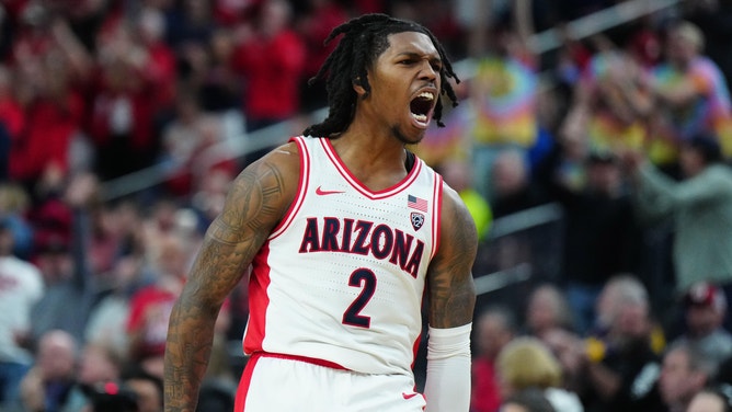 Arizona Wildcats guard Caleb Love has had an up-and-down season.