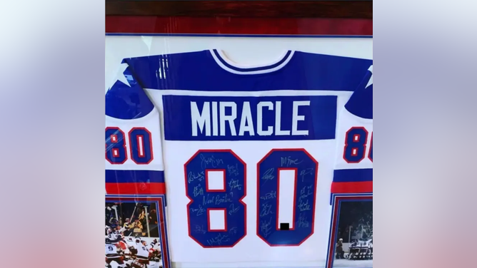 A look at the Miracle on Ice jersey. (Credit: David Hookstead)