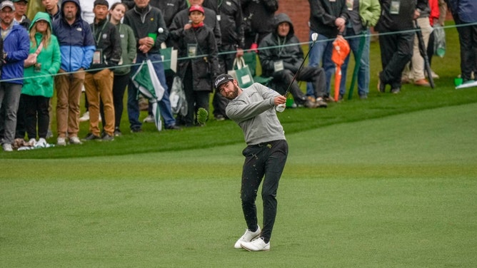 Cameron Young hits from the fairway during the third round of The Masters 2023 at the Augusta National Golf Club. (Michael Madrid-USA TODAY Network)