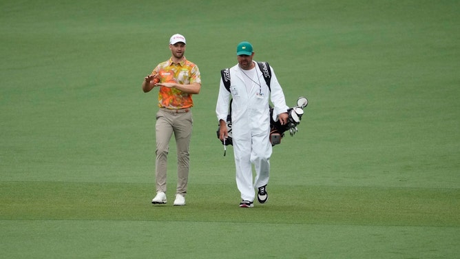 Wyndham Clark walks down the No. 2 fairway during a practice round for The Masters 2024 at Augusta National Golf Club. (Michael Madrid-USA TODAY Network)