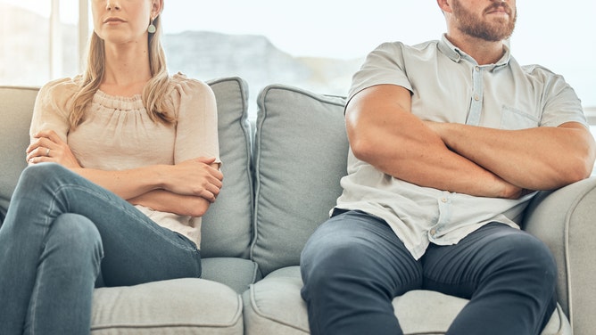 Husband begs for threesome gets more than he bargained for.