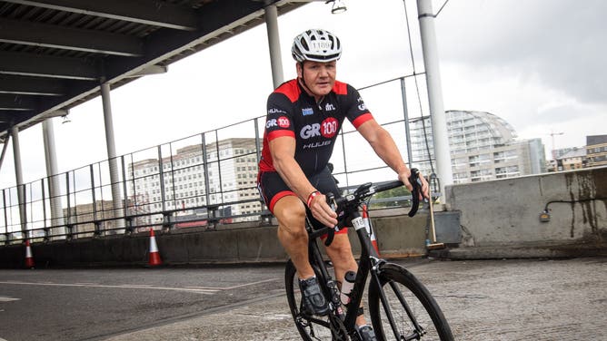Celebrity chef Gordon Ramsey, a cycling enthusiast, got into a vicious bicycle accident and posted a video showing a massive bruise on his torso.