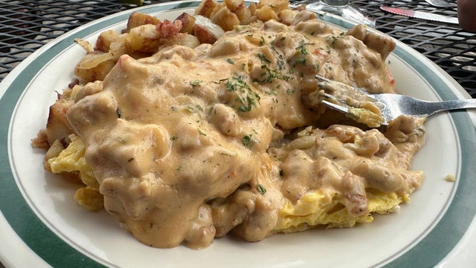 My incredible biscuits and gravy. (Credit: David Hookstead)