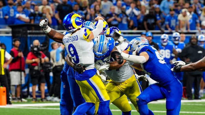 The Arizona Cardinals won't be able to get as much pressure on Los Angeles Rams QB Matthew Stafford as the Detroit Lions did in Week 1.