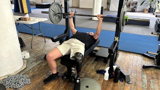 Tom Bish, a Christian pastor who is also an above-the-knee amputee, set multiple Connecticut state records in power-lifting in 2024 and plans to continue competing.