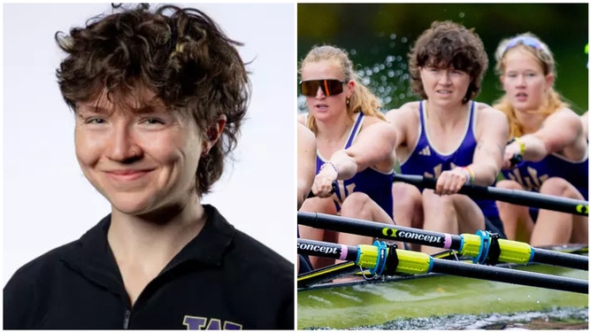 University of Washington women's rowing team member Cillian Mullen identifies as a transgender man but competes as a woman, so the athlete can remain elite.