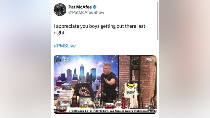 PAT MCAFEE TWEET