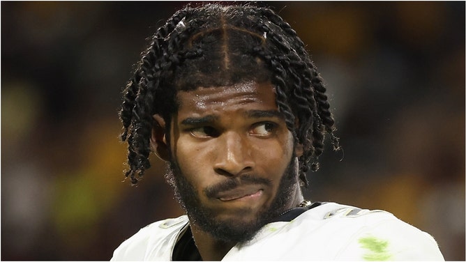 Shedeur Sanders wasn't picked in the first round of the NFL Draft. (Photo by Christian Petersen/Getty Images)